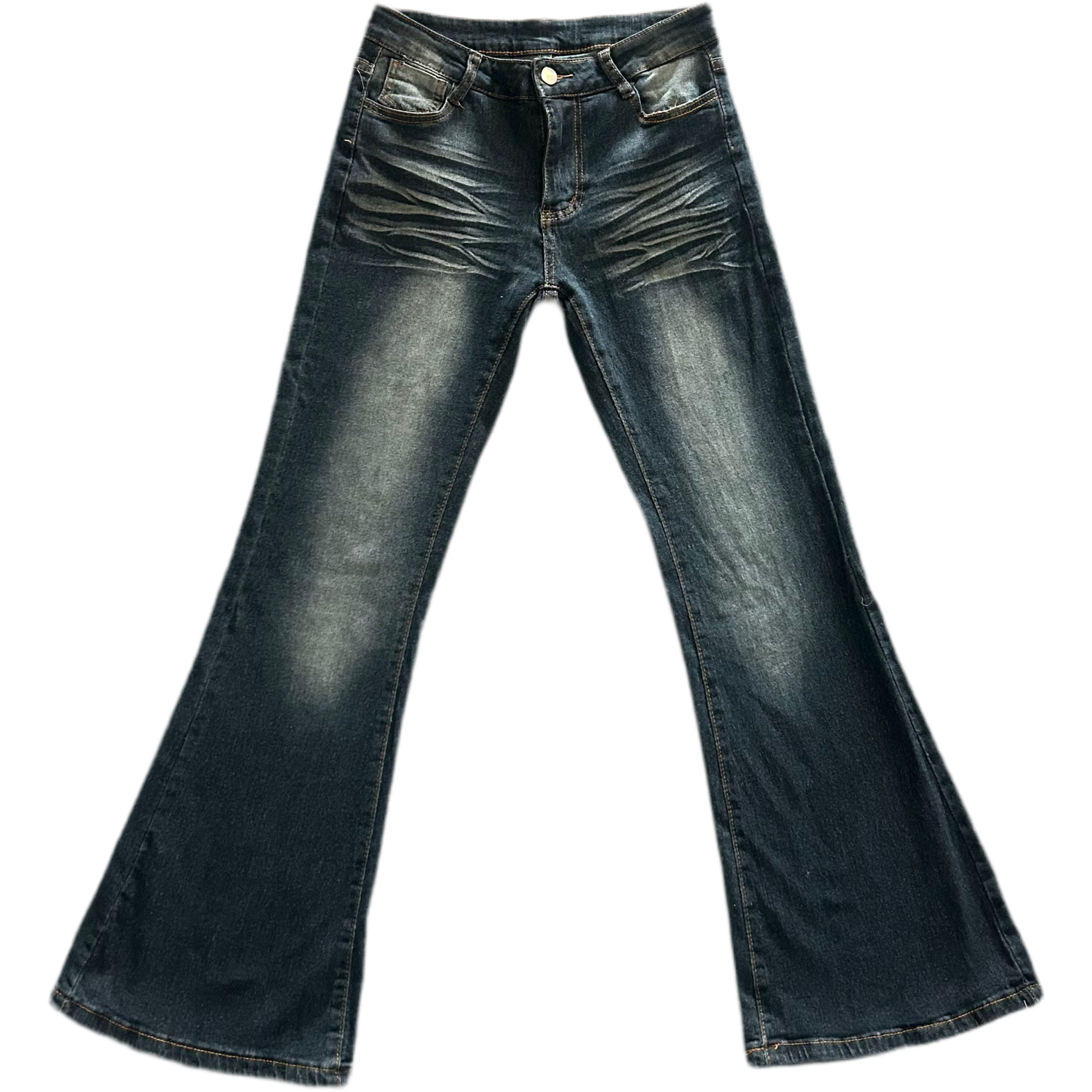 하이틴 롱다리 스판 청바지 몸매 보정 골반 데님 부츠컷 팬츠