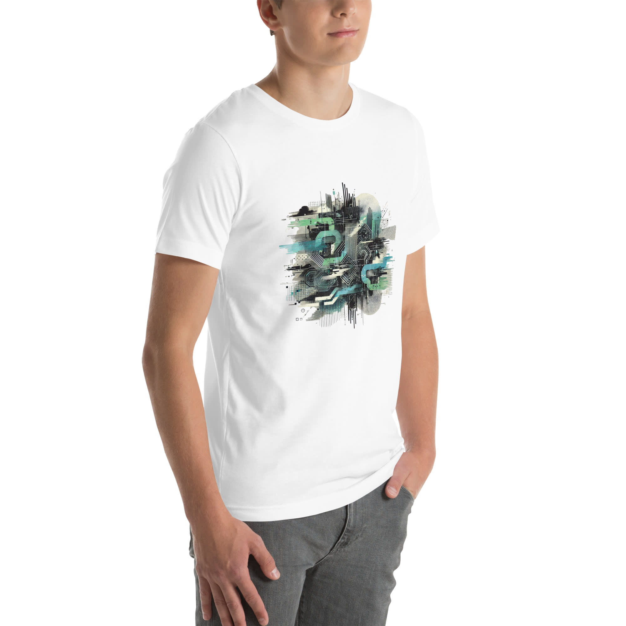 Unisex glitch t-shirt - Image 6
