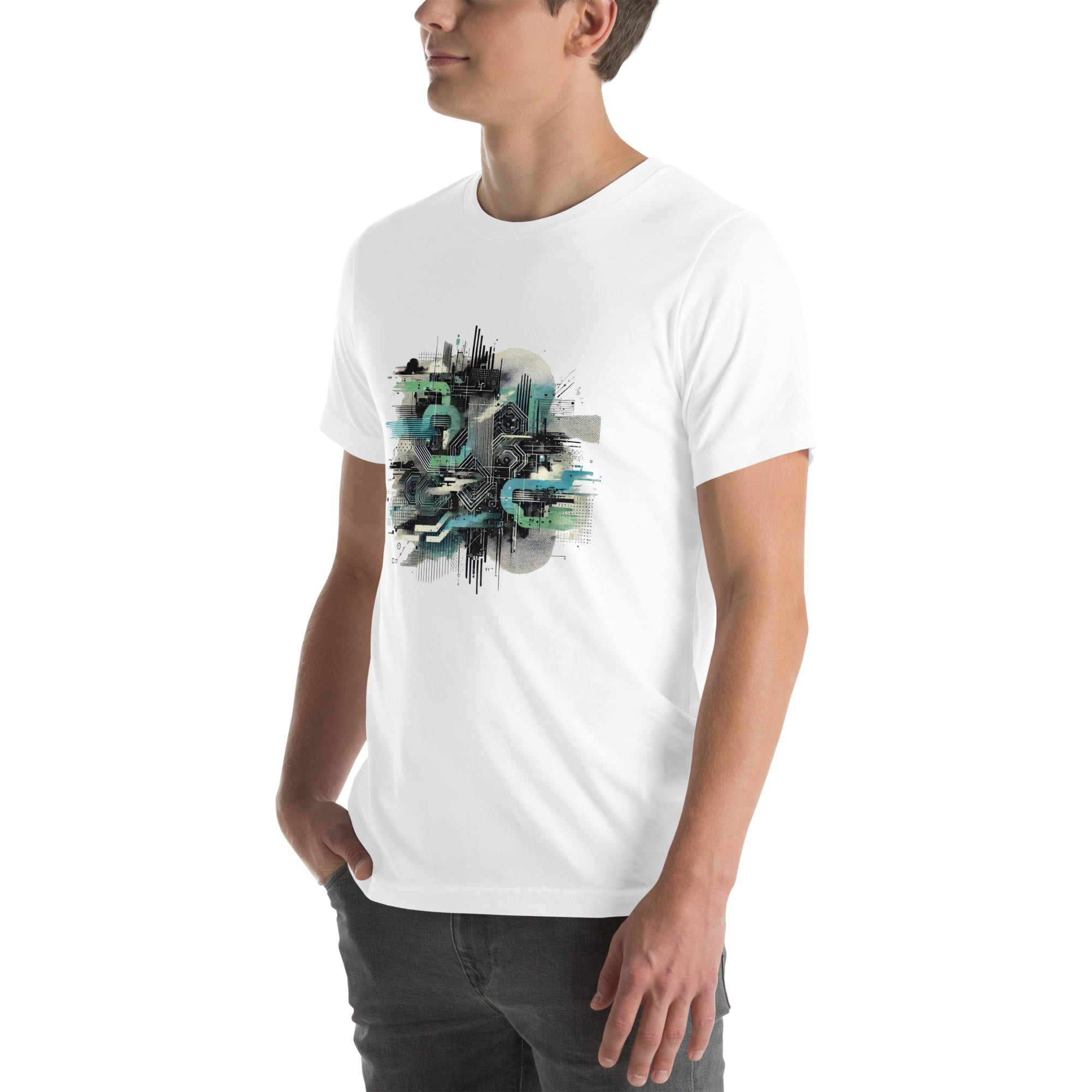 Unisex glitch t-shirt - Image 5