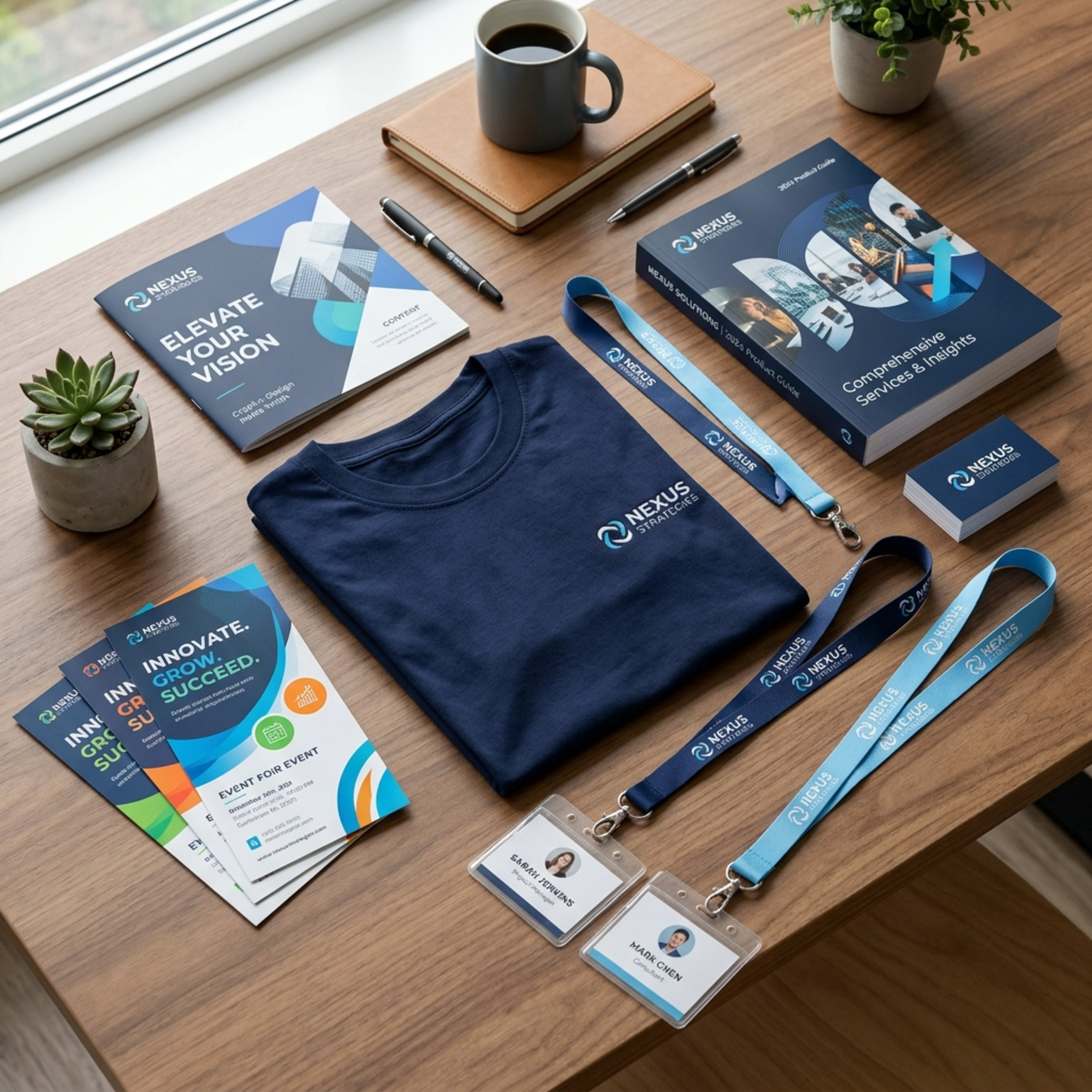 Brochures, Catalogues, Flyers, Lanyards & T-Shirts: The Five Essentials Every Growing Brand Needs