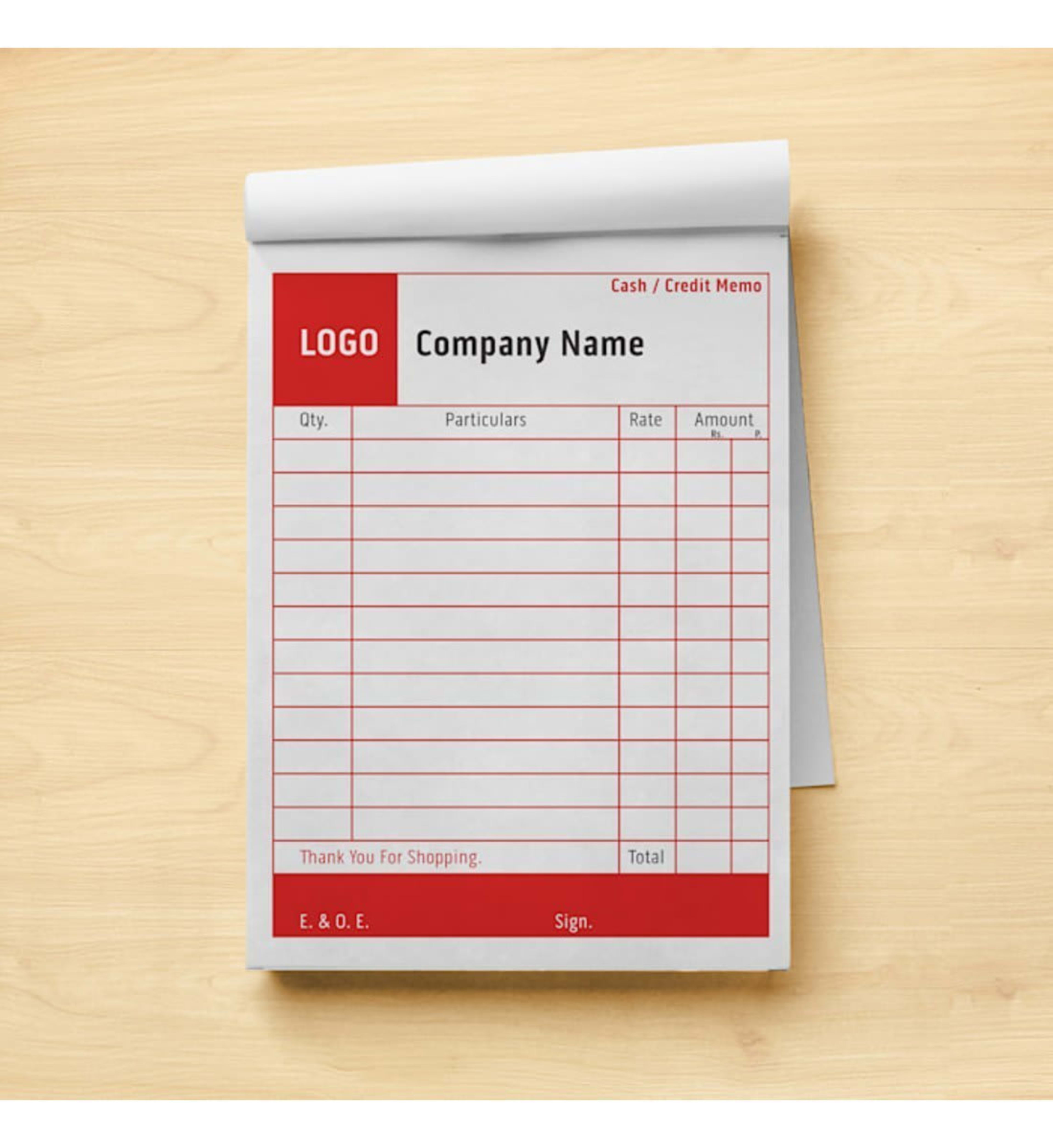 Custom Bill Books