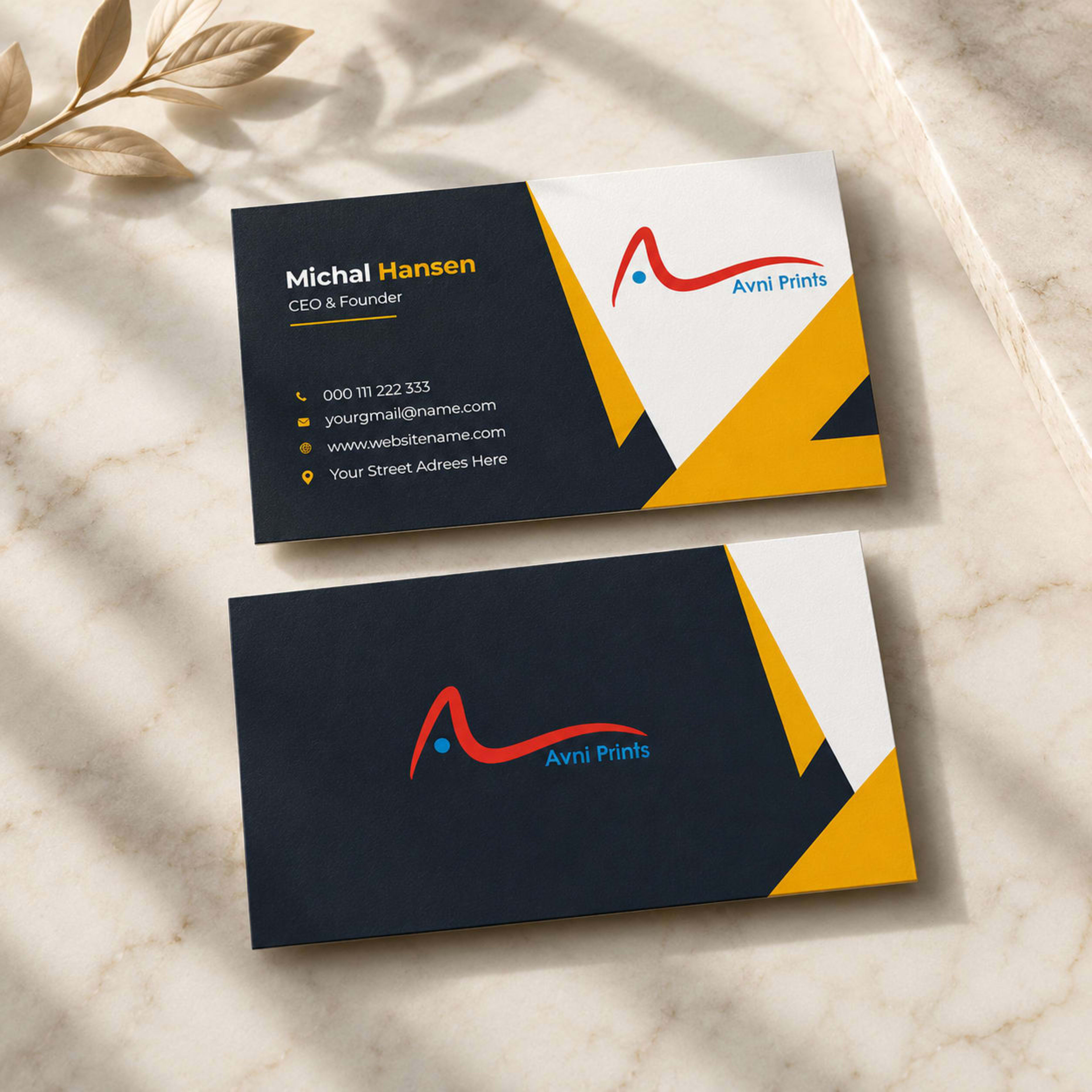 Emboss Visiting Cards in Indore