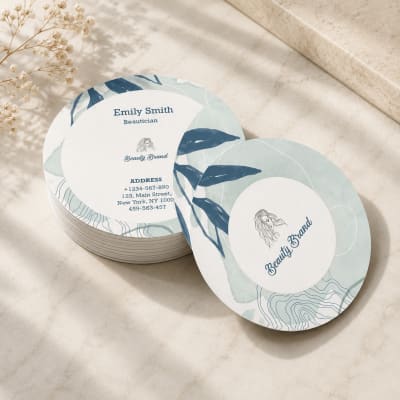 Circle Visiting Cards Custom Printing & Manufacturing Delhi NCR @ ₹2.9