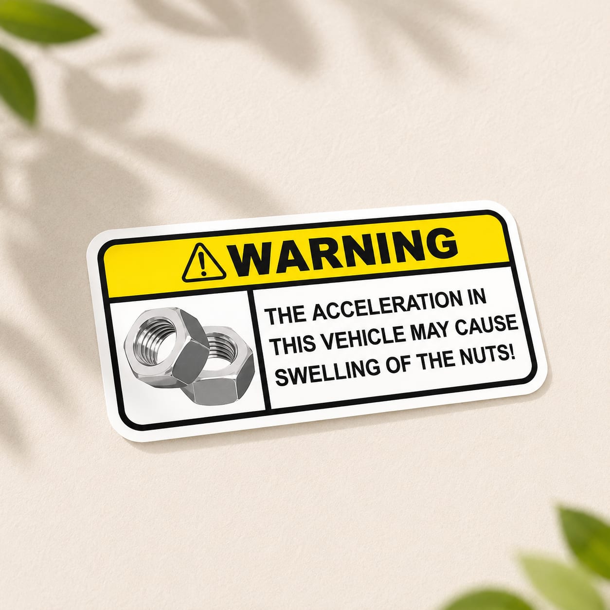 Automobiles Warning Tags