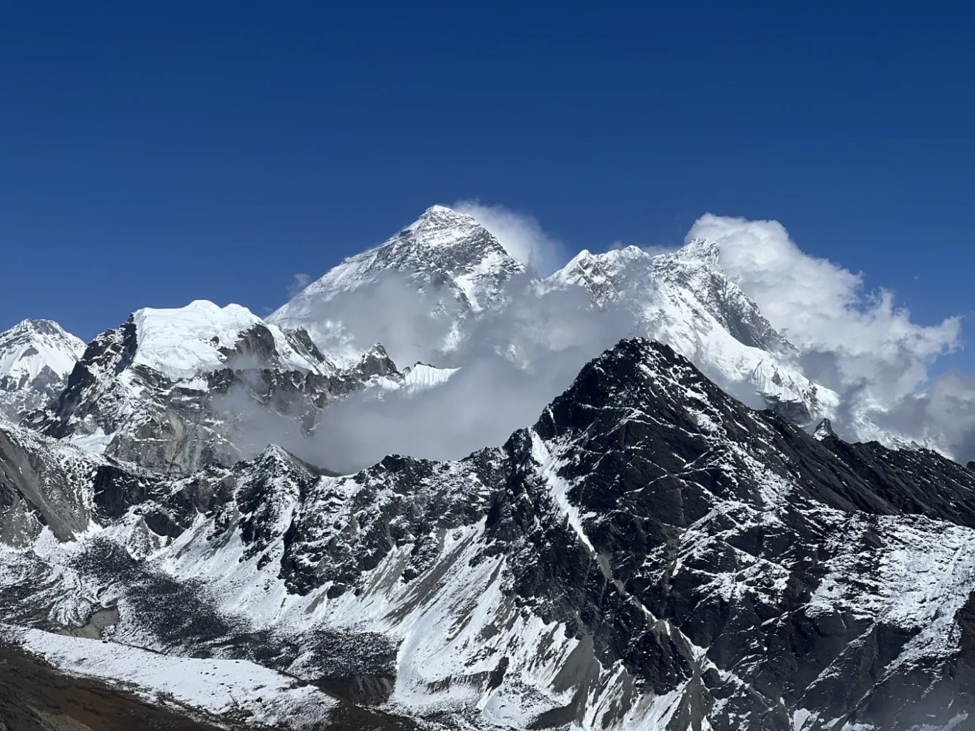 world’s highest peak, Mt. Everest (8,848.68m/29,029 ft.)