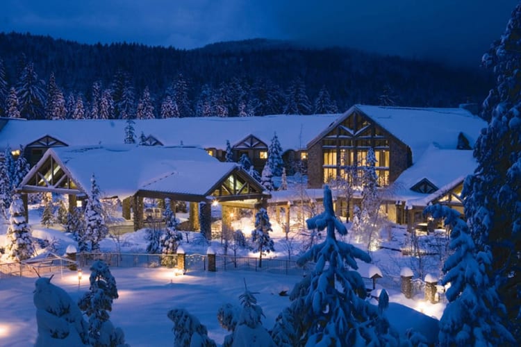 Tenaya Lodge at Yosmite during winter