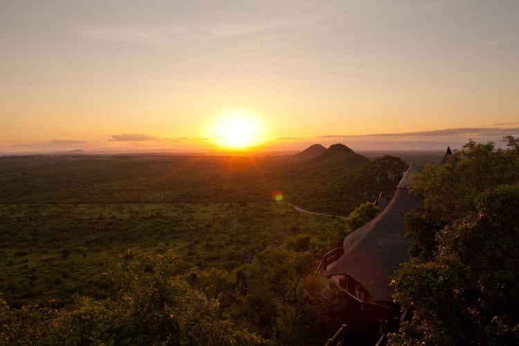 Ulusaba Sunset over Rock Lodge