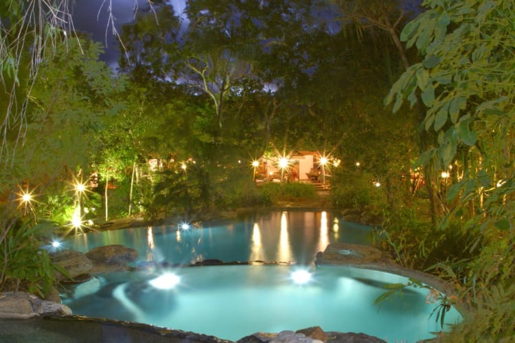 Spa Pool At Night
