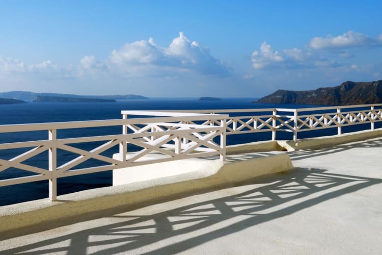 Wedding pavilion terrace