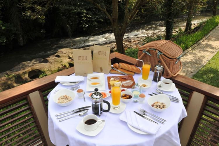 In villa breakfast