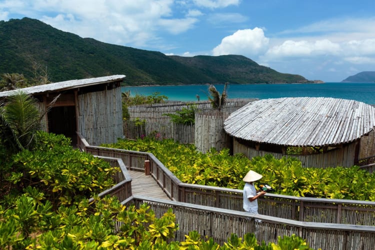 Spa outdoor treatment rooms
