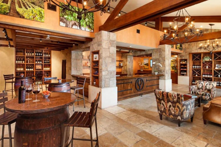 Wine tasting room