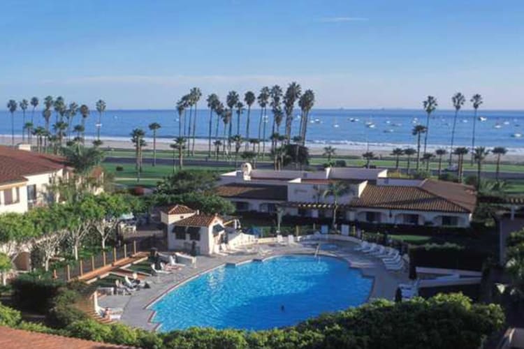 pool and beach view