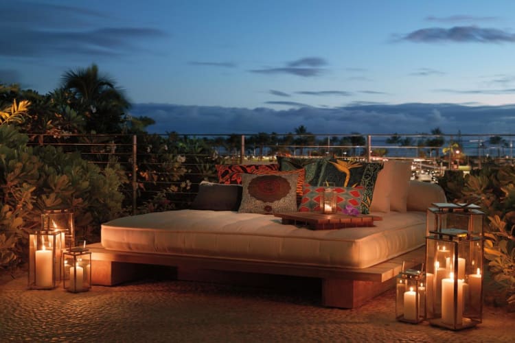Day Bed at Sunset Pool