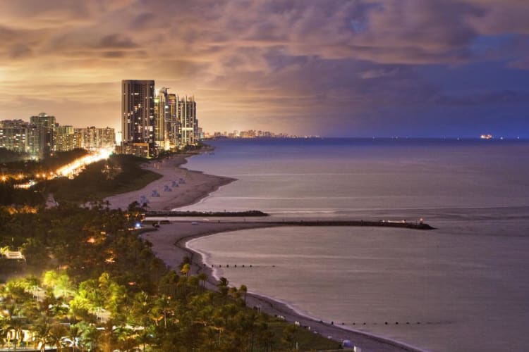 Views from Guest Rooms at Dusk