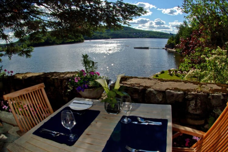 Lake Tremblant From Q Restaurant Terrace