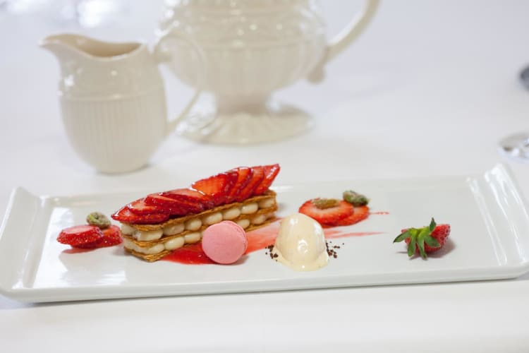 Mille Feuille of local strawberries