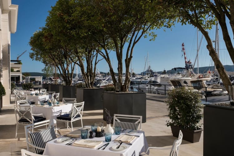 Murano Restaurant outside garden