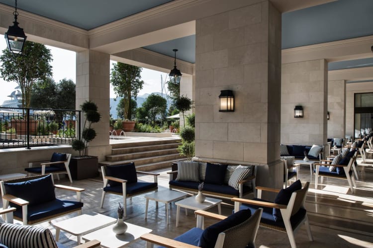 The Italian Garden view from the Lobby
