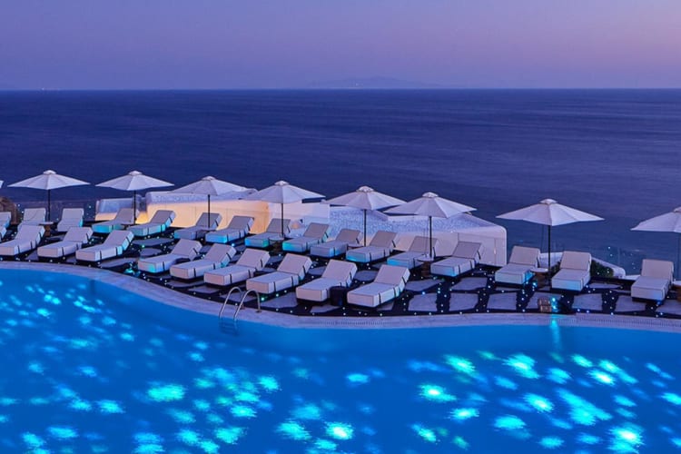 Evening by the pool