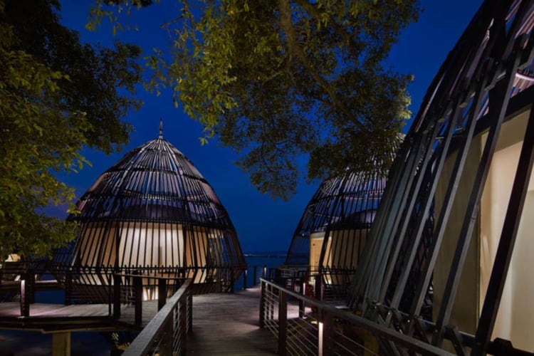 Spa at night