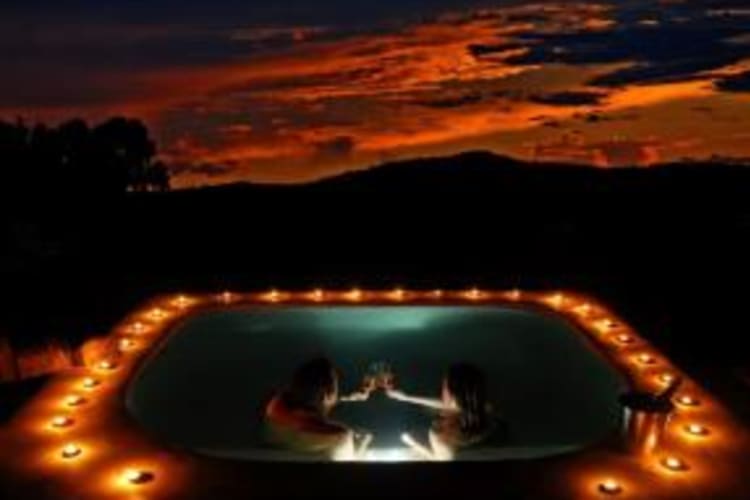 Sunset plunge pool