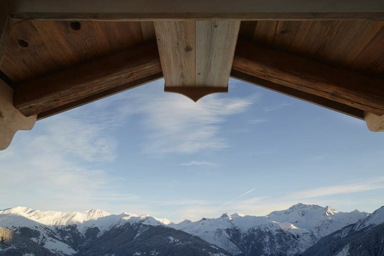 View from Residences to Champagny La Plagne