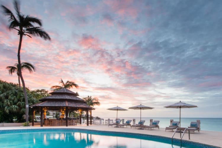 Pool and sunset