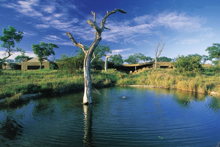 Earth Lodge View from Waterhole
