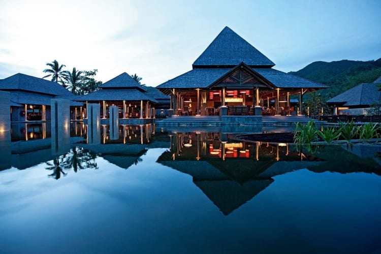 Resort at dusk
