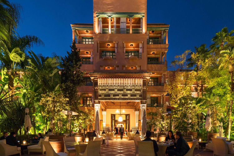 Exterior at night