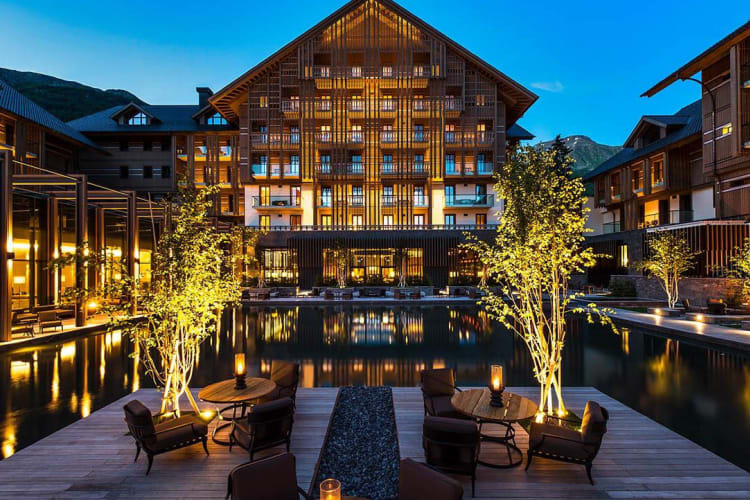 Exterior at night