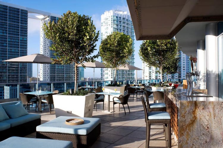 Outdoor dining terrace