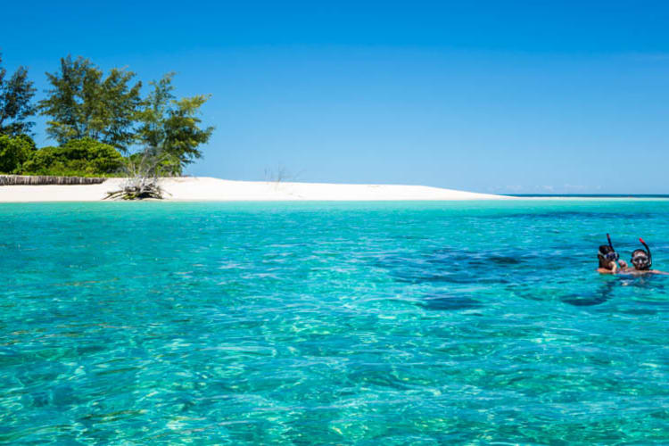 Couple Snorkeling off Main Beach