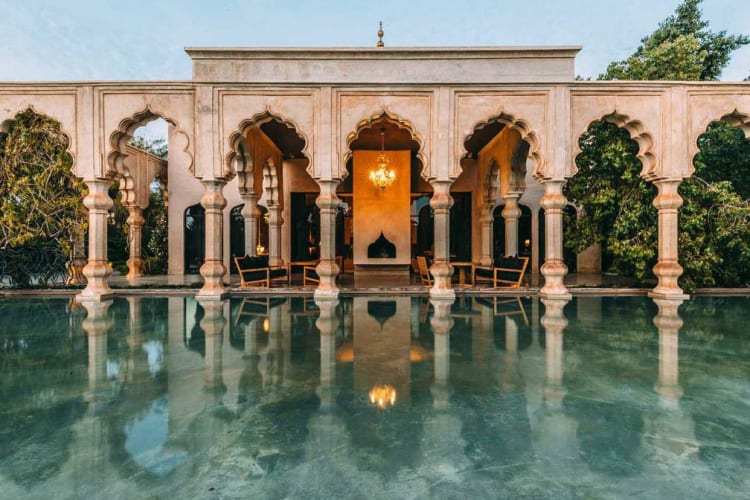 Pool and arches