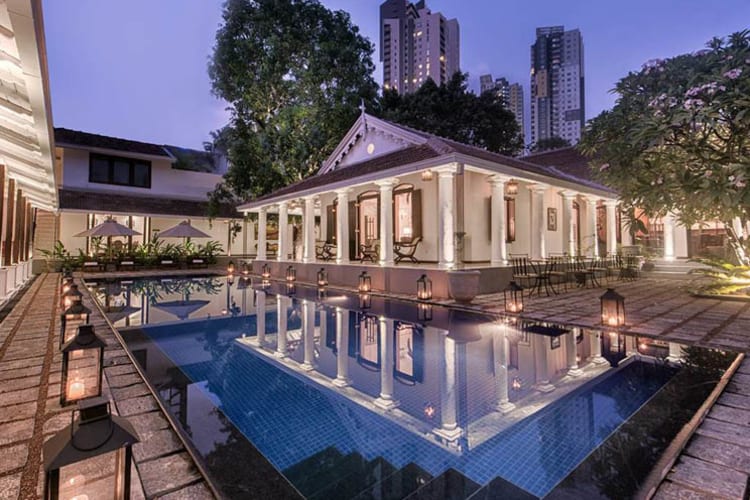 Courtyard and pool