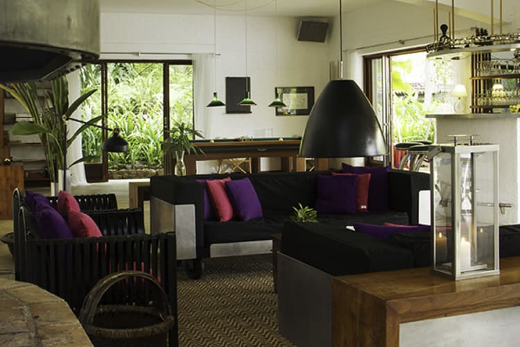 Comfortable lounge and billiard table