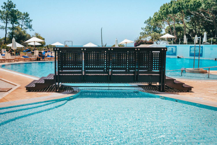 Resort Pool bridge