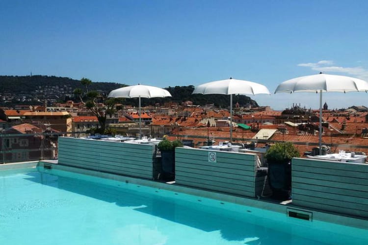 Rooftop pool