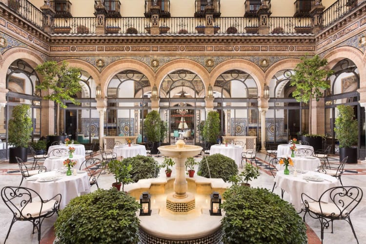 Restaurant patio