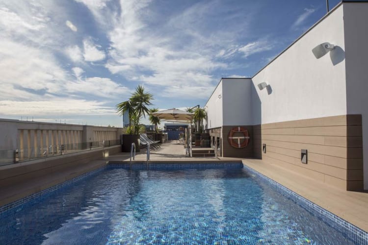 Pool on rooftop