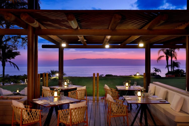 El Mirador Terrace at night