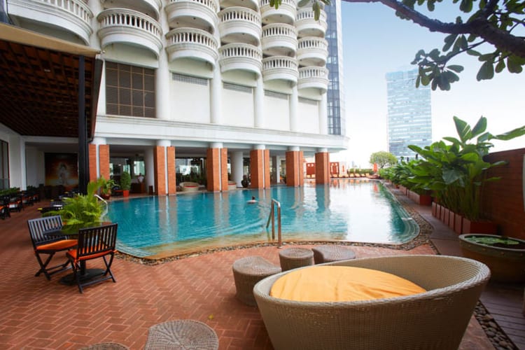 Pool in the city