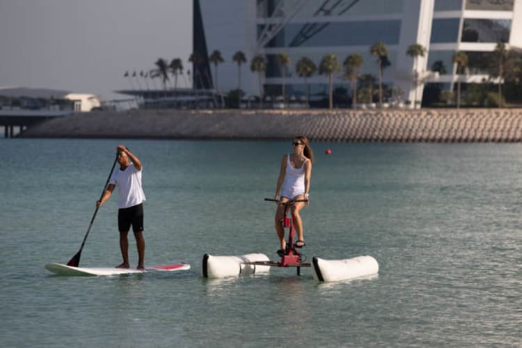 Paddle board and water bike