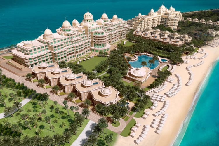 Aerial of resort