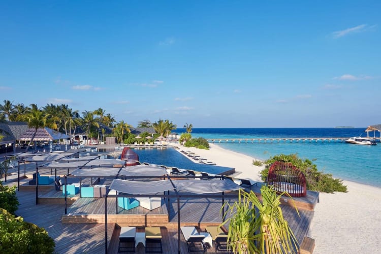 Swimming pool and cabanas