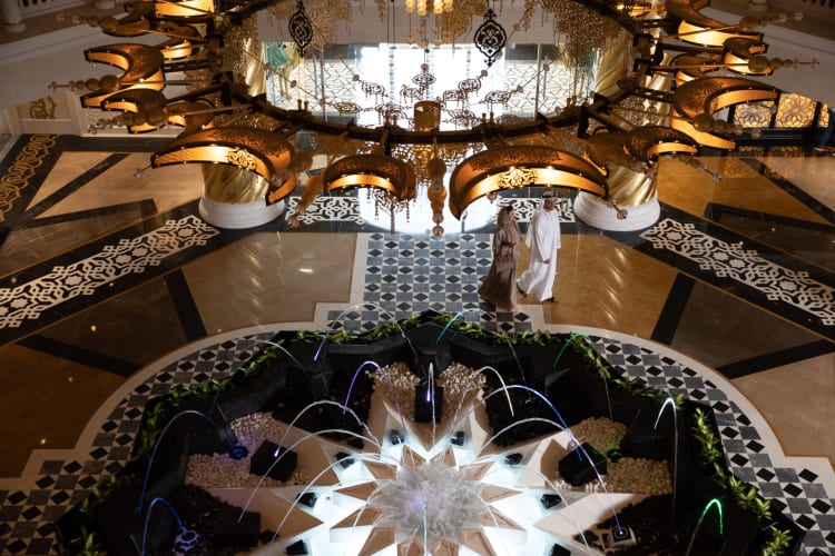 Lobby fountain