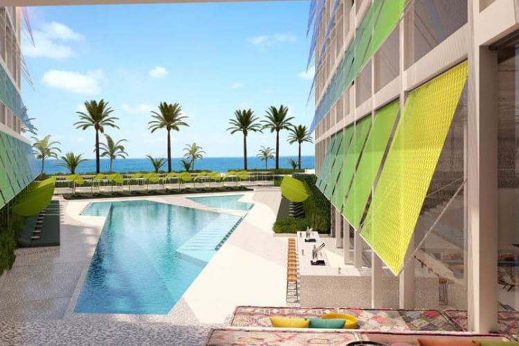 Pool and sea