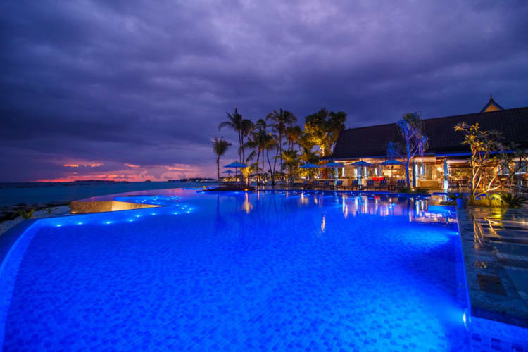 Pool at night