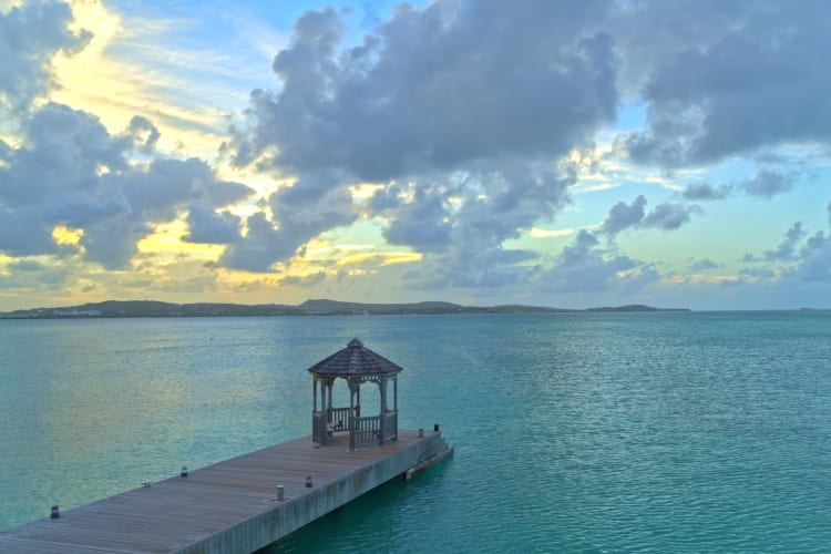 Dock at sunset